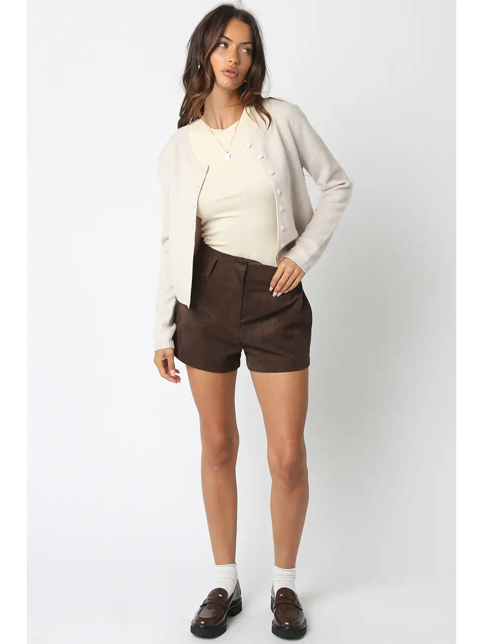 Tanya Suede Shorts