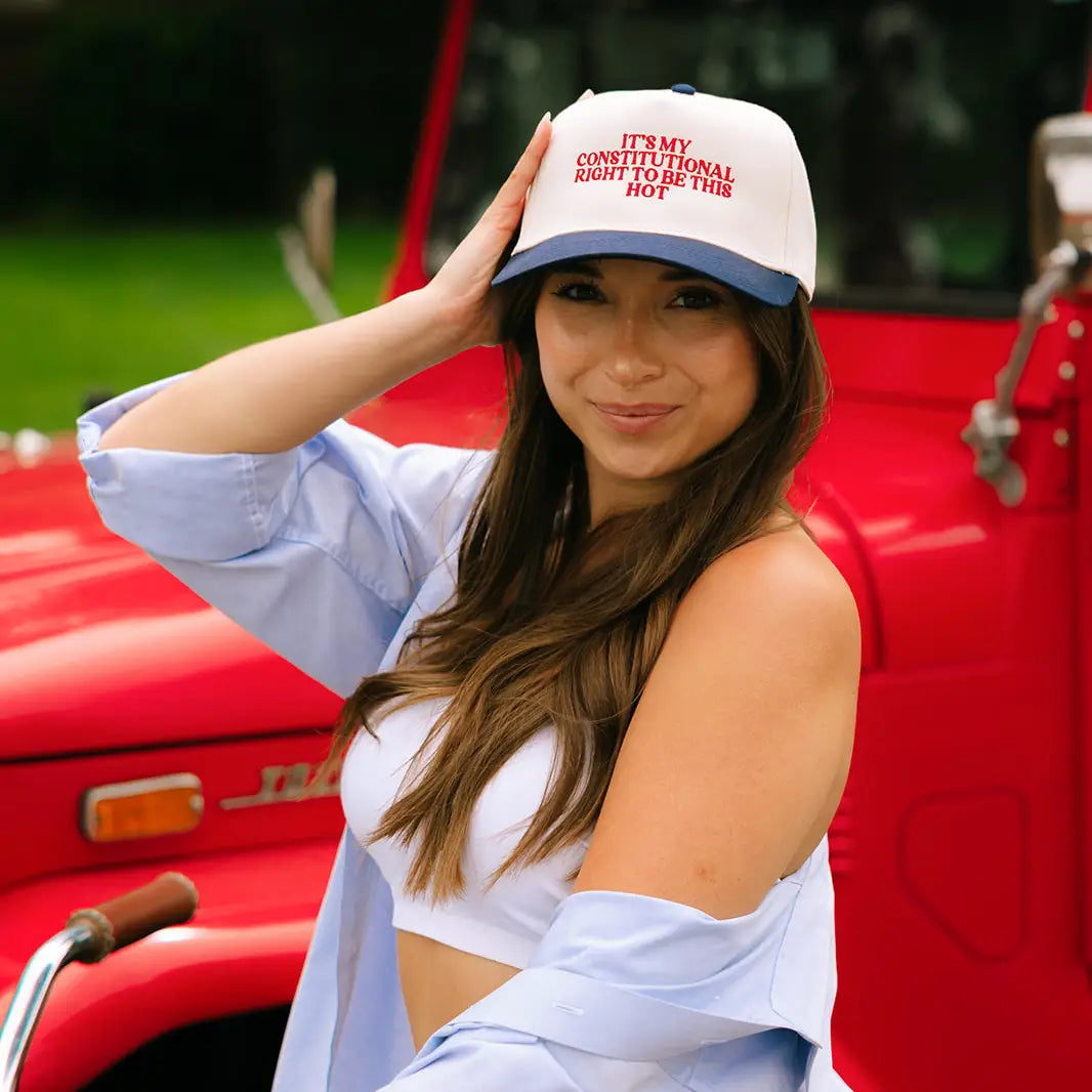 It's My Constitutional Right To Be This Hot Embroidered Hat