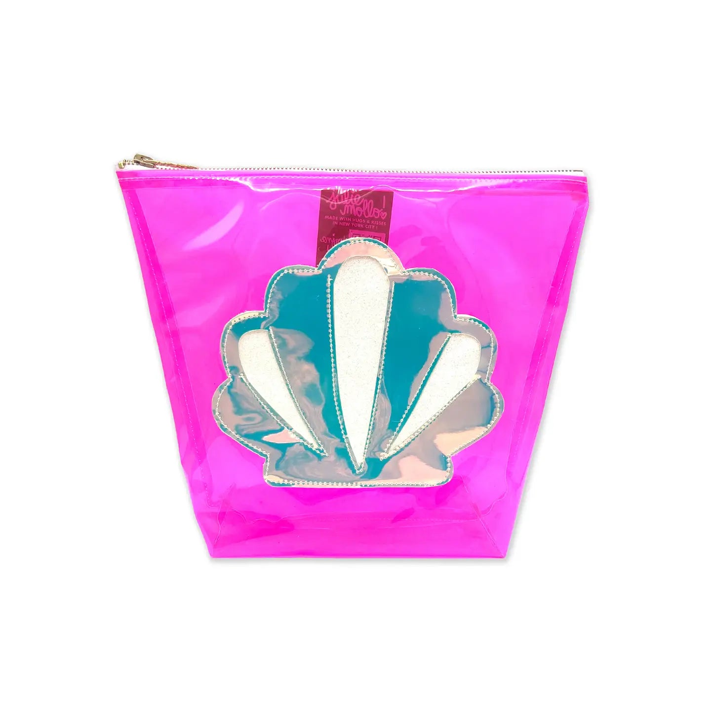 Holographic Spf Seashell Pouch! Big Beach Bag Sunscreen Case
