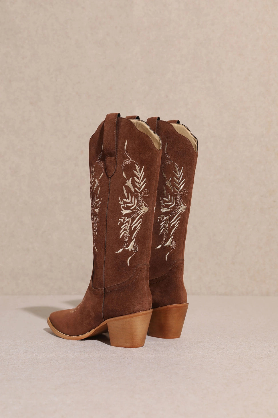Flora Embroidered Western Cowboy Boots