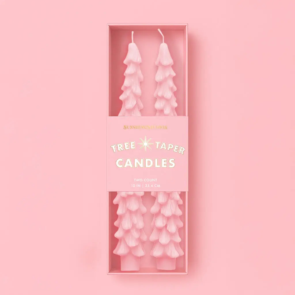 Tree Taper Candles | Pink
