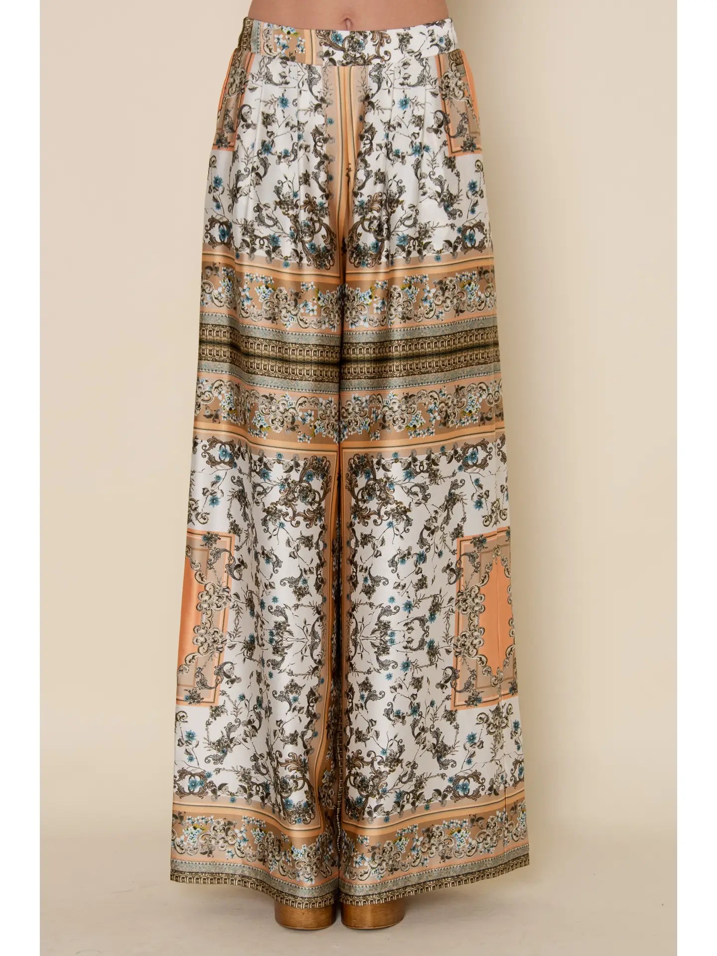 Retro Vintage Bandana Style Scarf Print PANTS