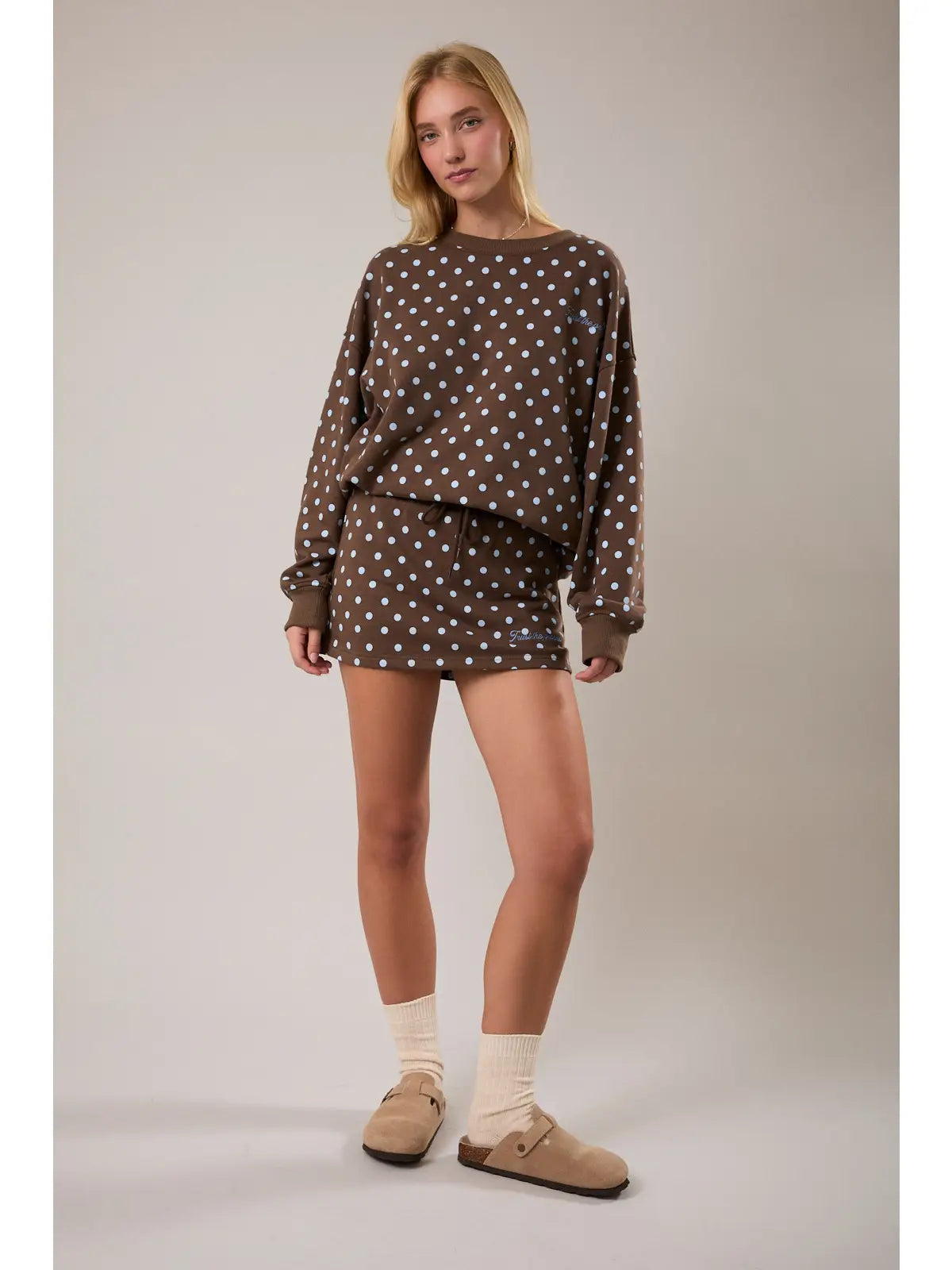 "Trust the Process" Embo Shorts Inside Mini Skirt