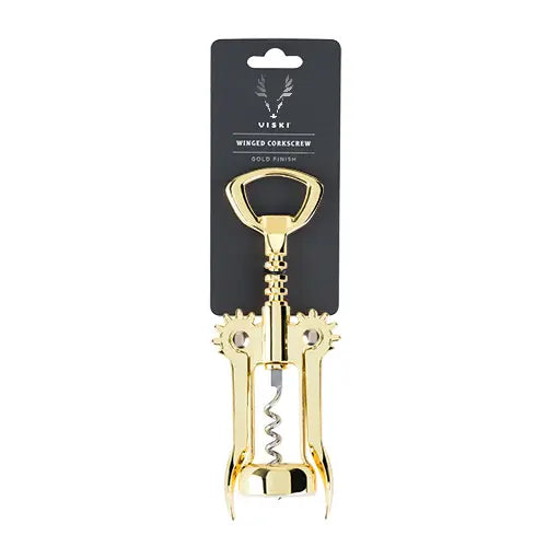 Belmont™ Gold-Plated Winged Corkscrew & Bottle Opener