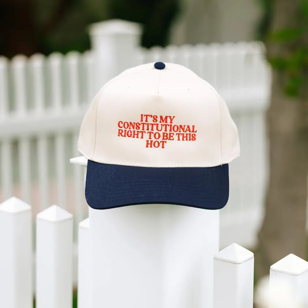 It's My Constitutional Right To Be This Hot Embroidered Hat
