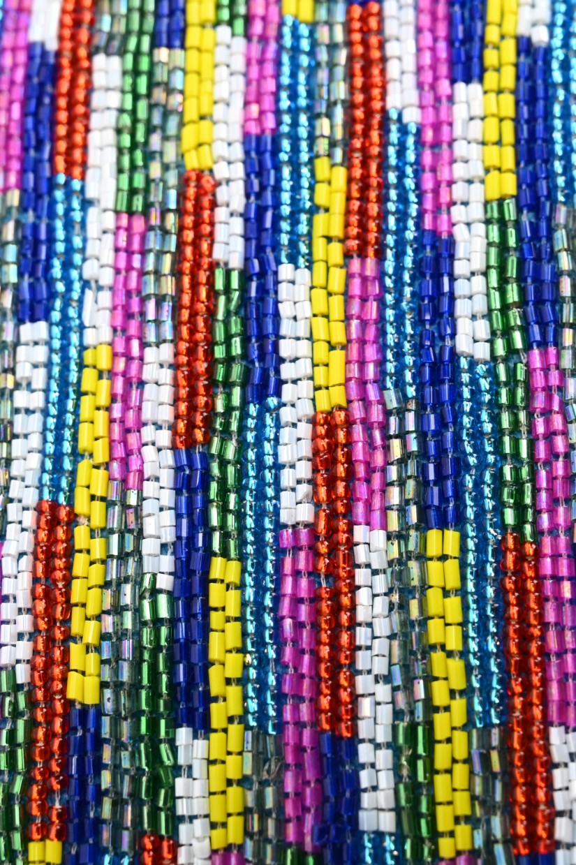 Cabana Nights Beaded Shoulder Bag