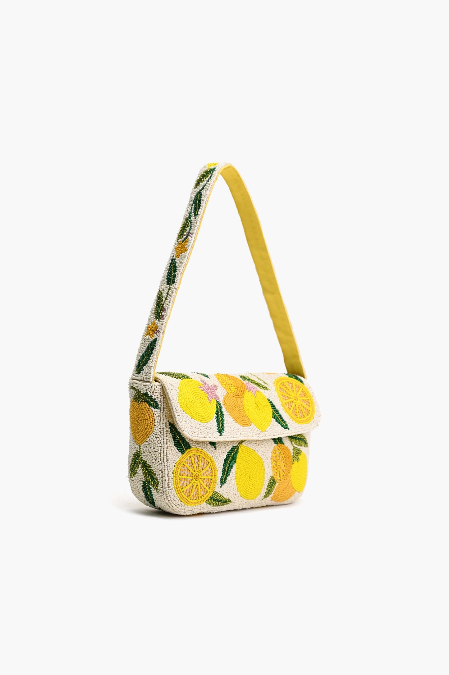 Lemonade Beaded Shoulder Bag