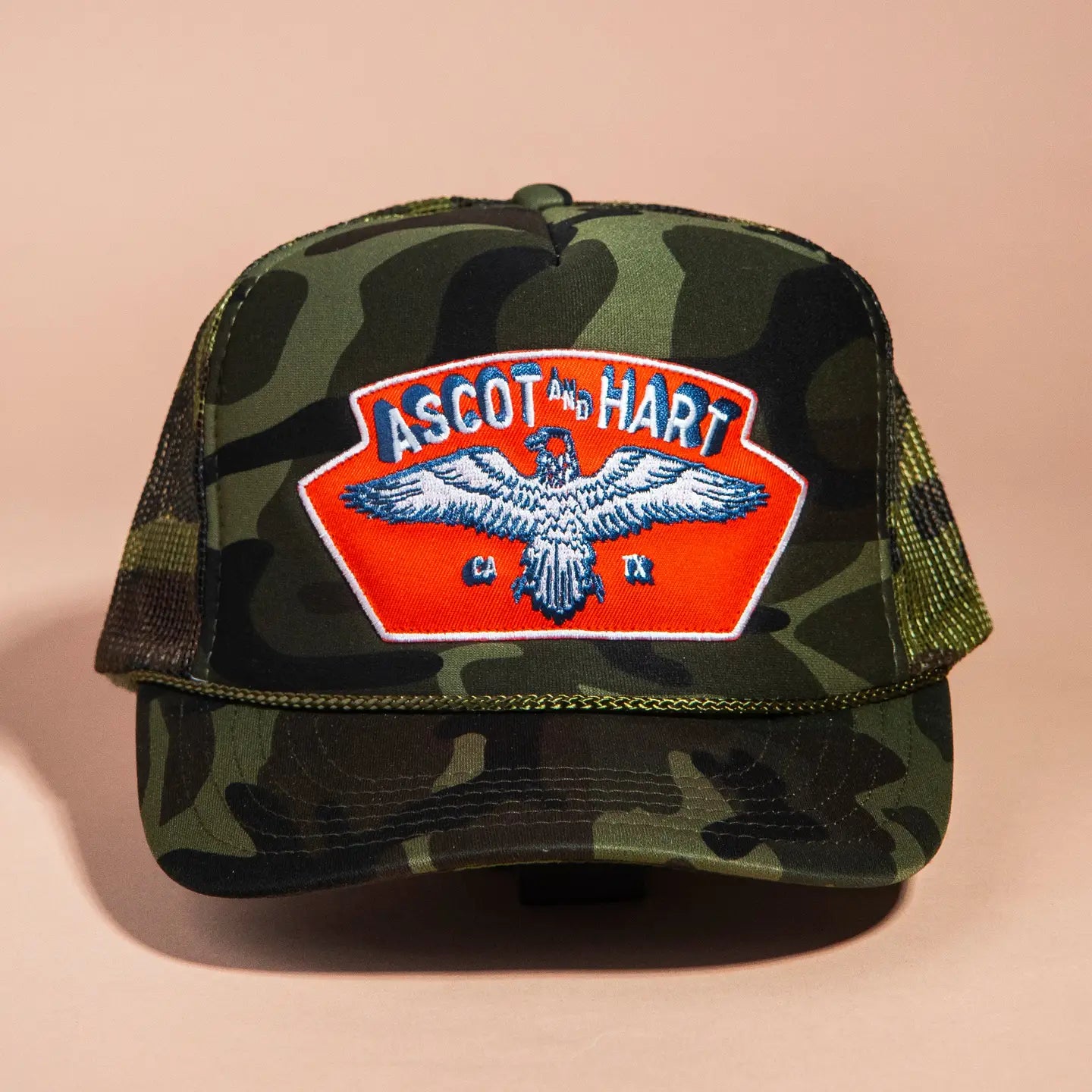 Camo Eagle Patch Trucker