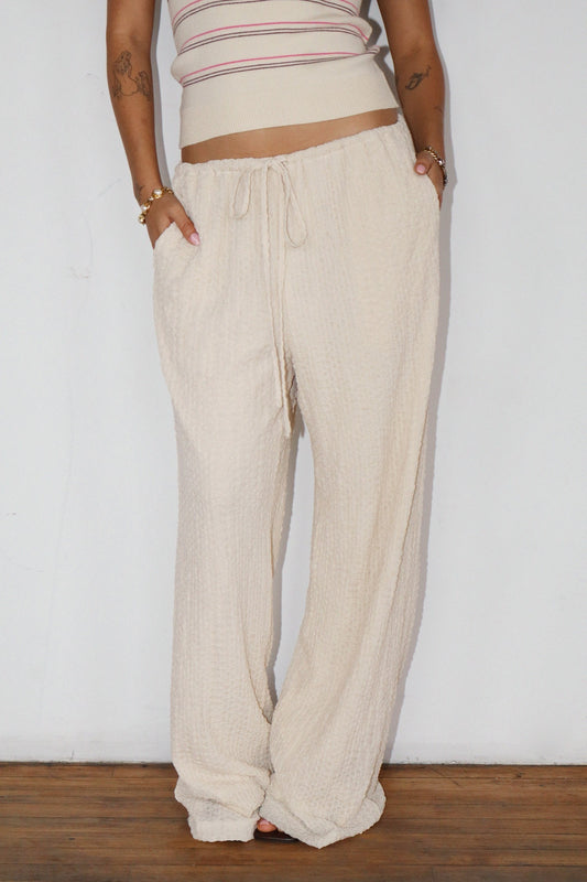 Textured Relaxed Fit Pants