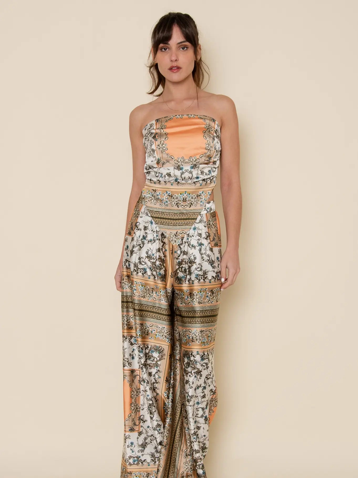 Retro Vintage Bandana Style Scarf Print PANTS