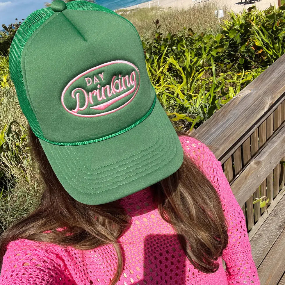 Day Drinking - Green Foam Trucker Hat
