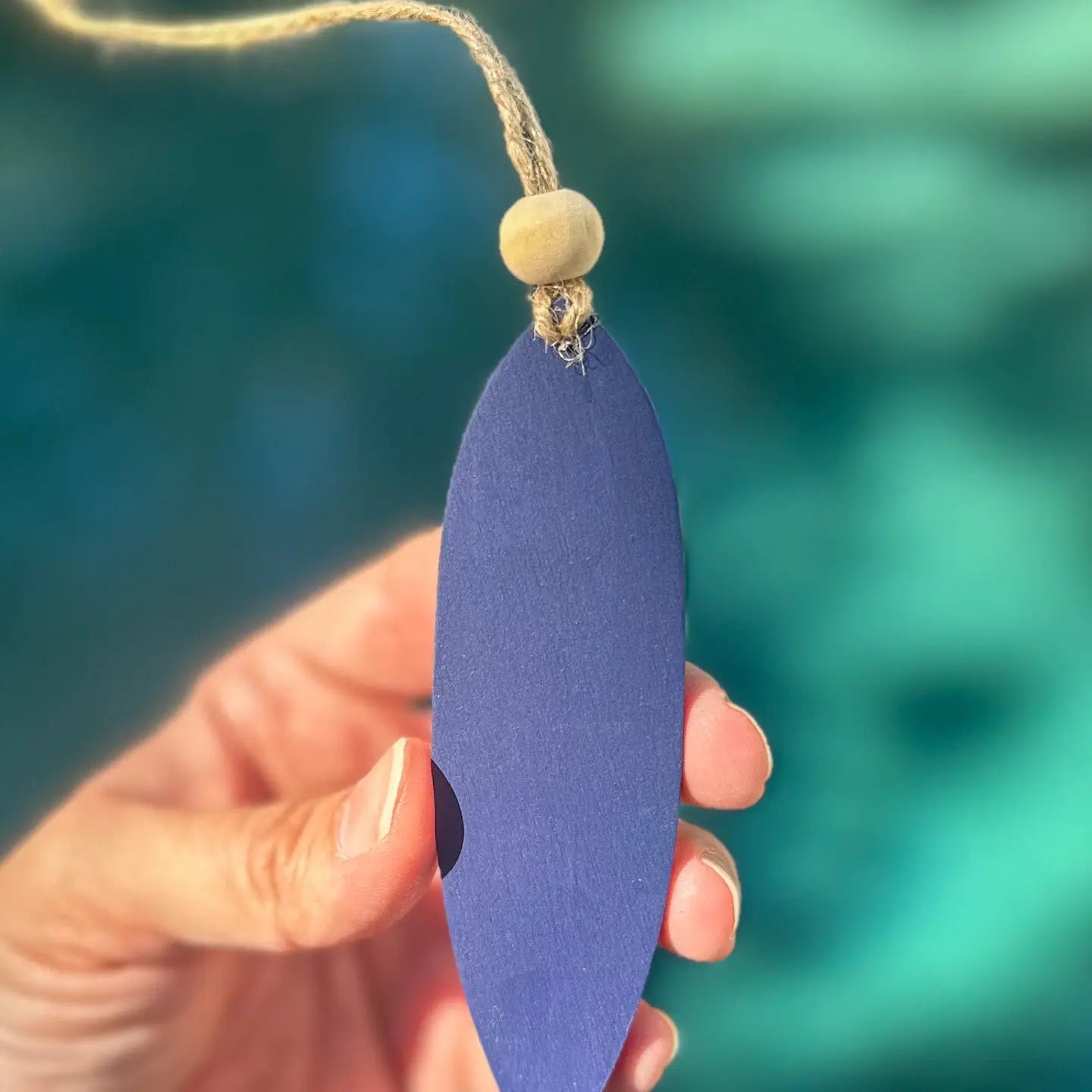 Ocean Resin Ornament - Surfboard