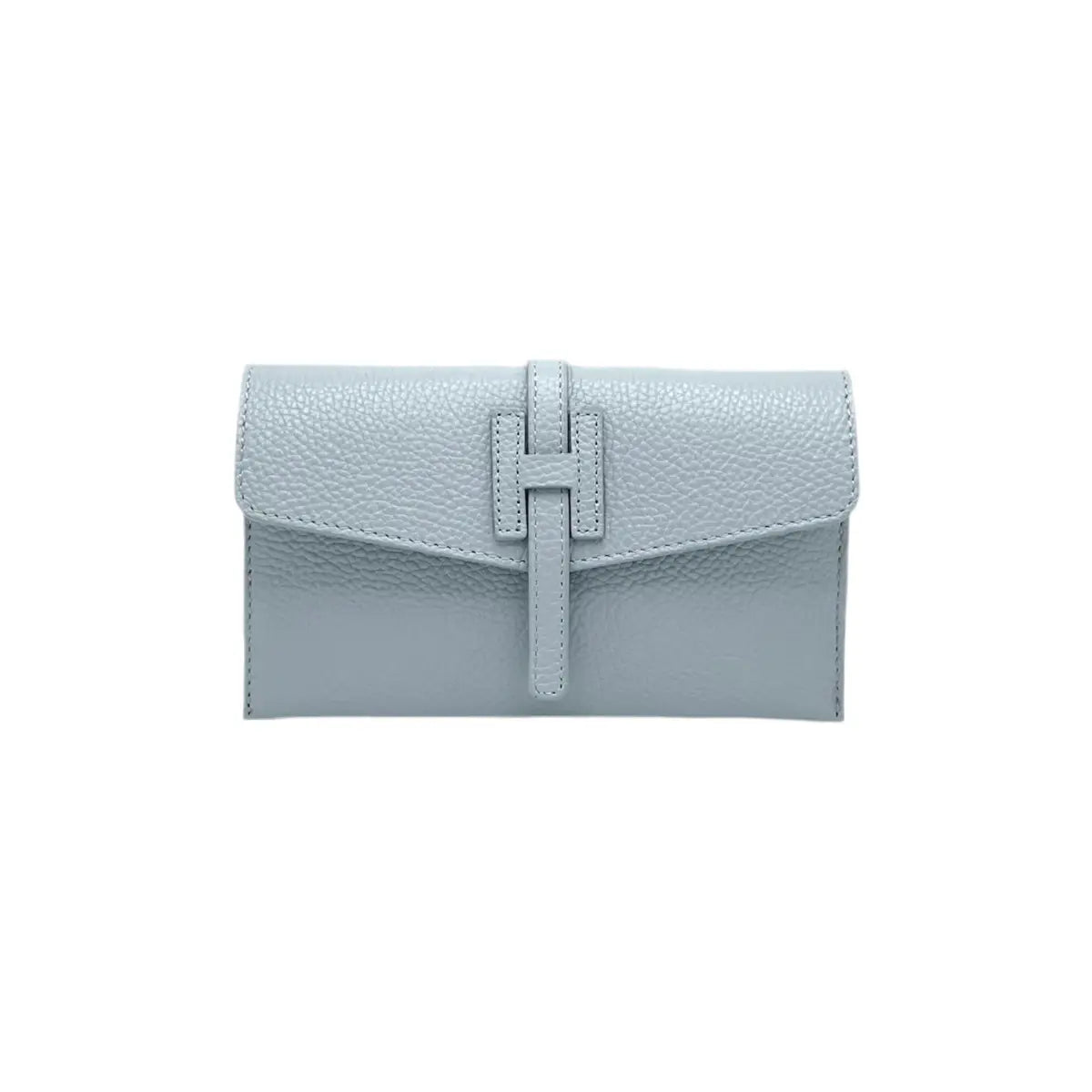 Genuine Leather Mini Clutch Bag, Made in Italy
