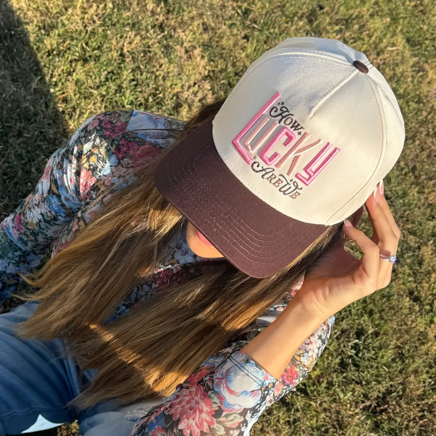 How Lucky Are We Trucker Hat