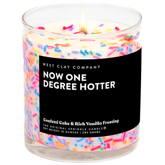 Graduation Sprinkle Candle - Now One Degree Hotter