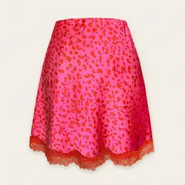 Berry Tart Lace Pull On Mini Skirt