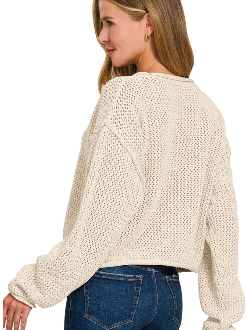 American Flag Crew Neck Sweater