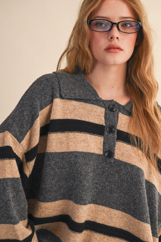 Striped Rugby Sweater