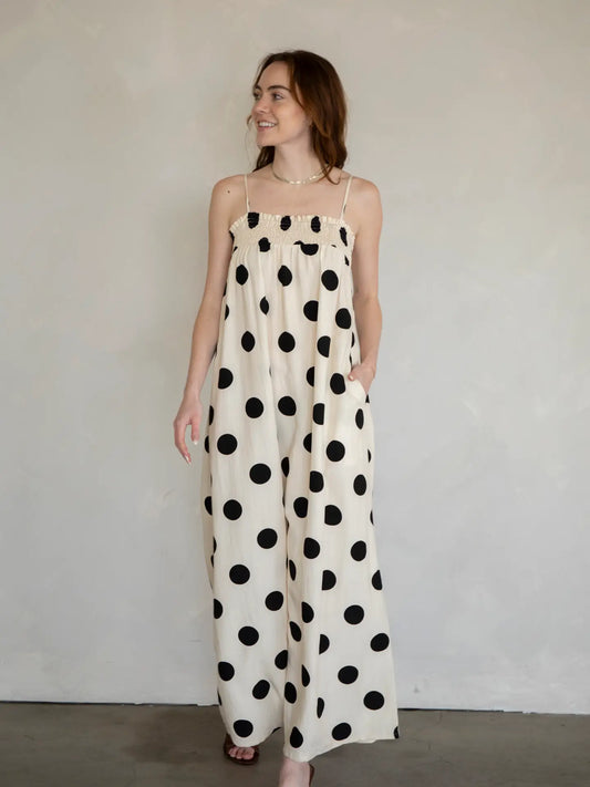 Sandy Polka Dot Maxi Dress