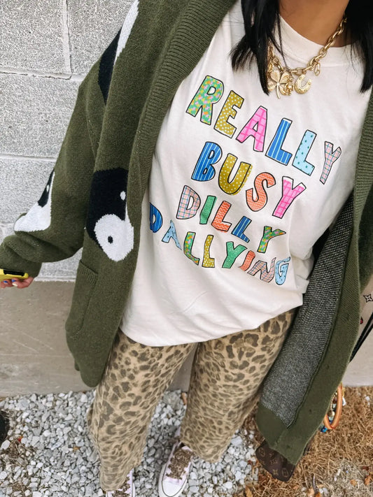Dilly Dallying Graphic Tee - Ivory