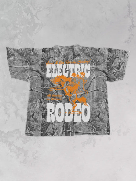Electric Rodeo, Country Western Oversized Tshirt