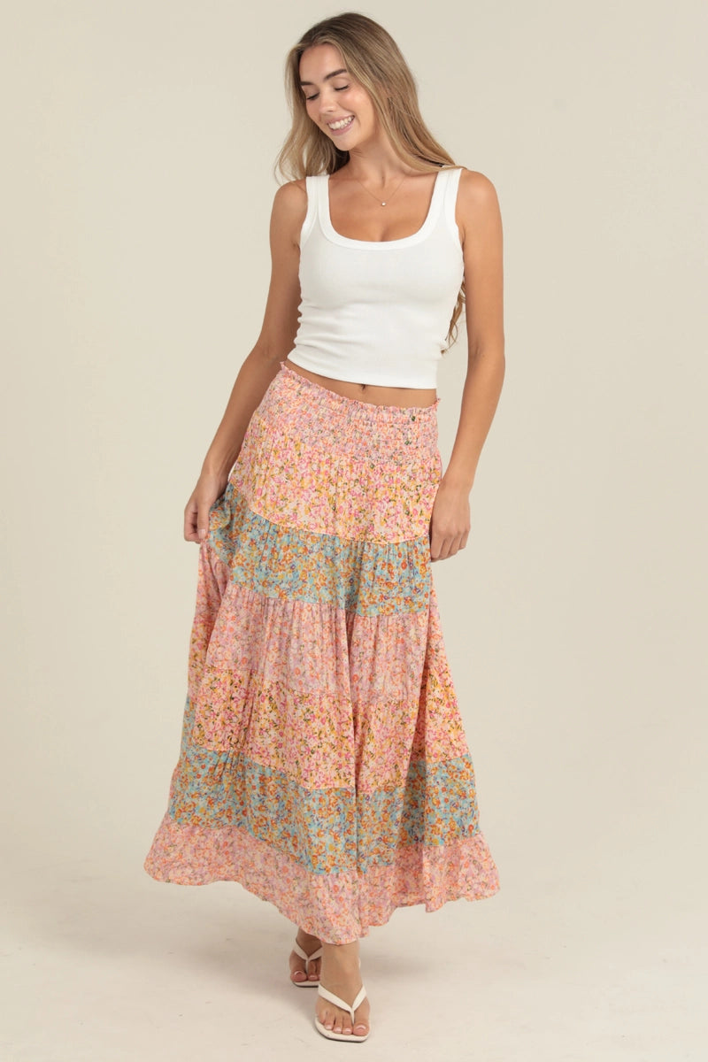 Bahama Mama Tiered Maxi Skirt