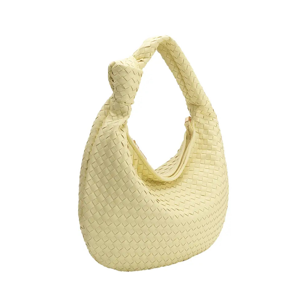Brigitte Lemonade Recycled Vegan Shoulder Bag - Melie Bianco