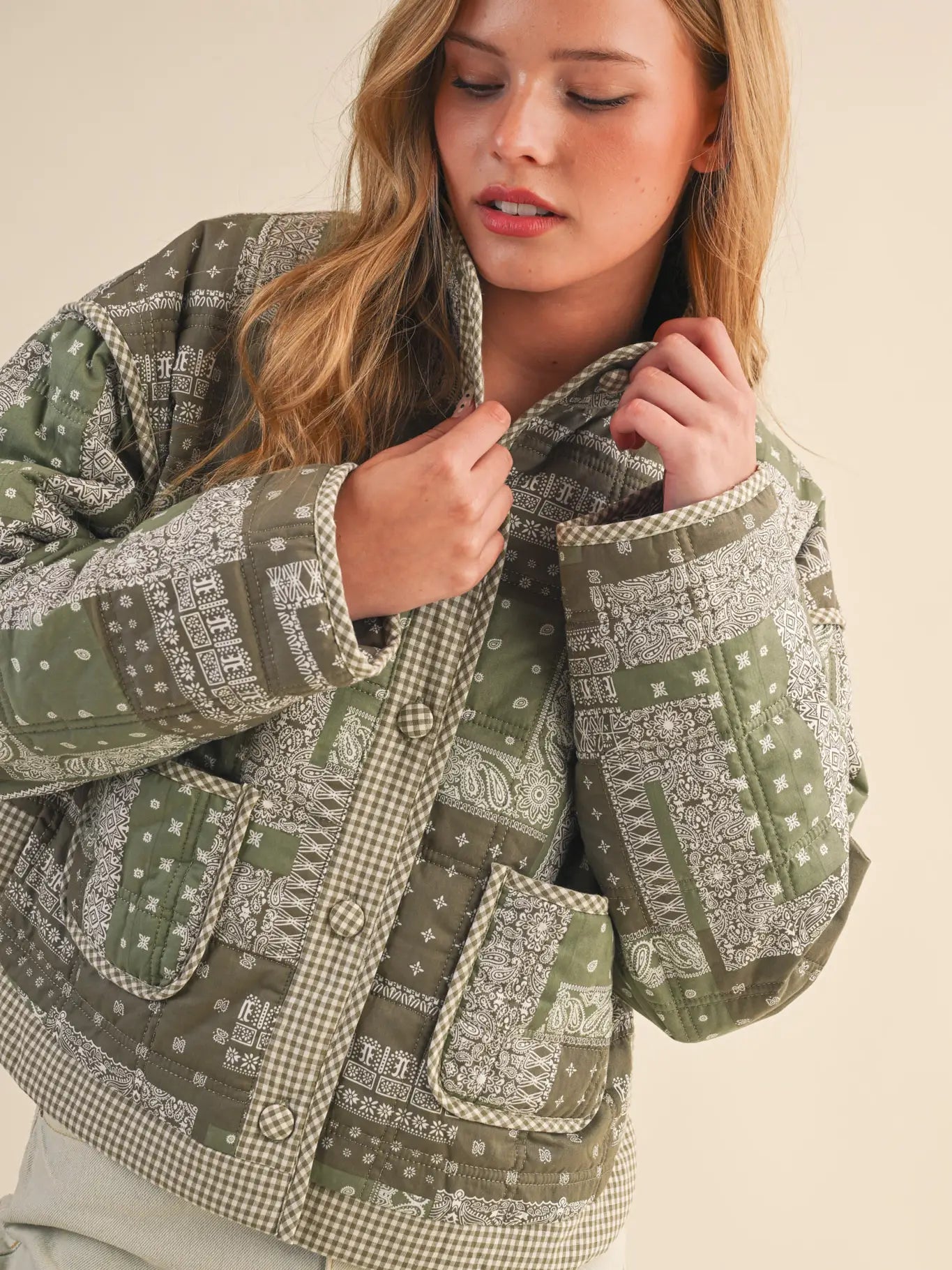 Bandana Patchwork Quilted Jacket