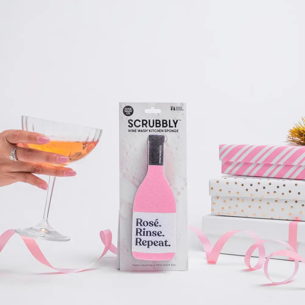 Rosé Rinse Repeat Scrubbly™ Kitchen Sponge