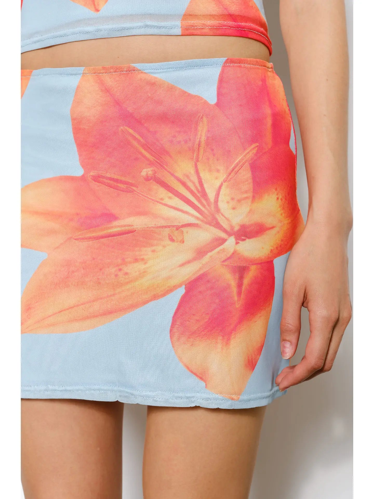 Evelyn Exclusive Floral Print Skirt