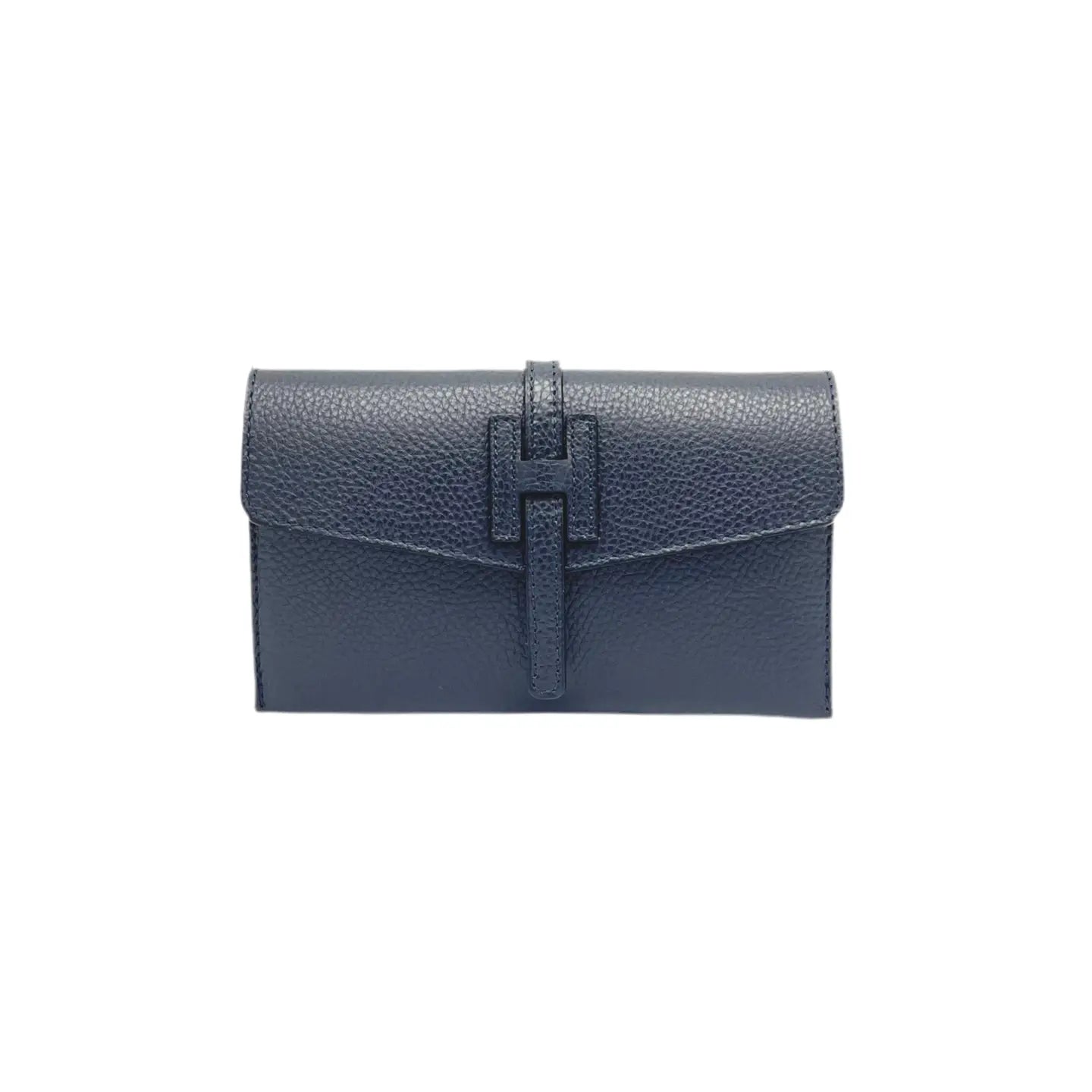 Genuine Leather Mini Clutch Bag, Made in Italy