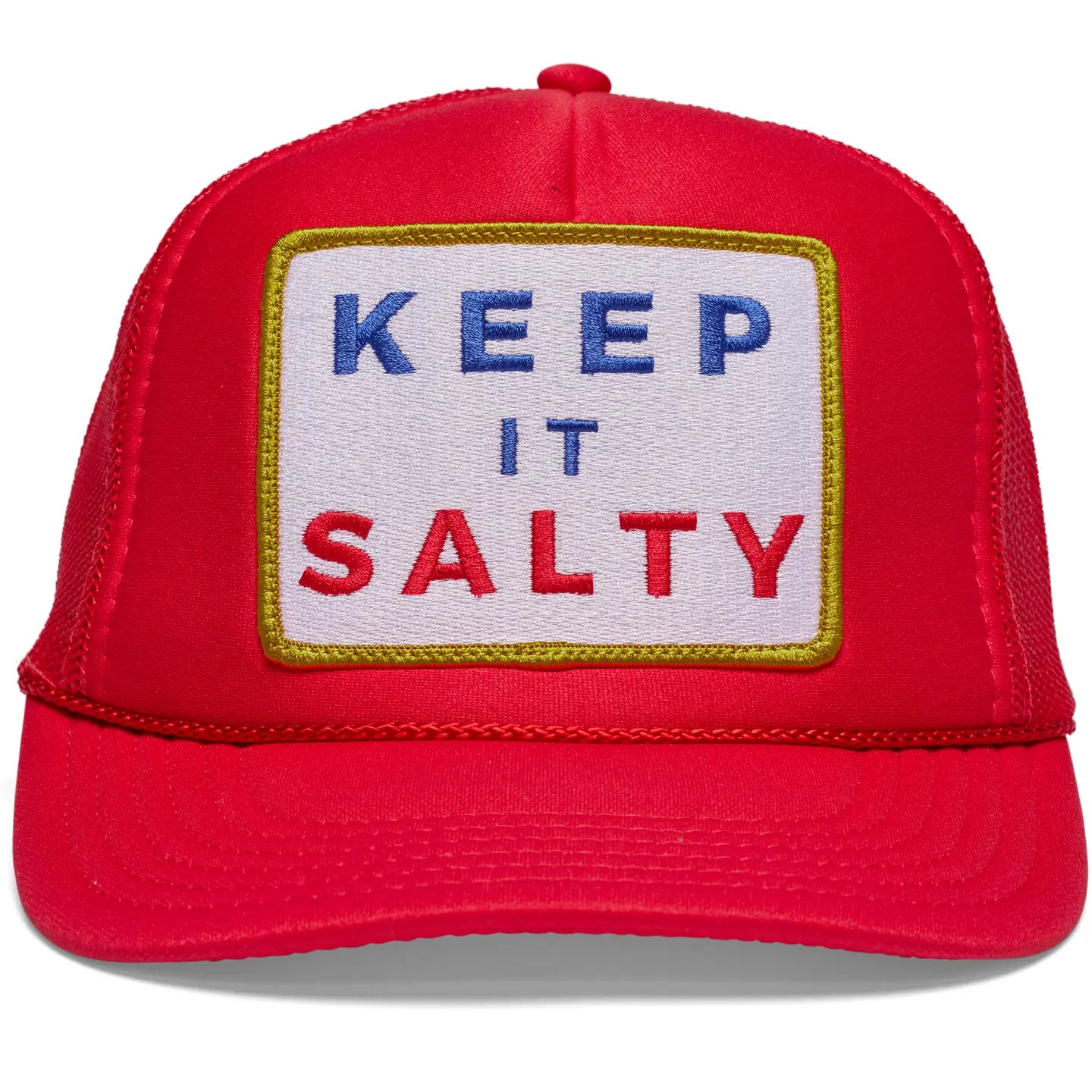 Keep It Salty Trucker Hat in Red