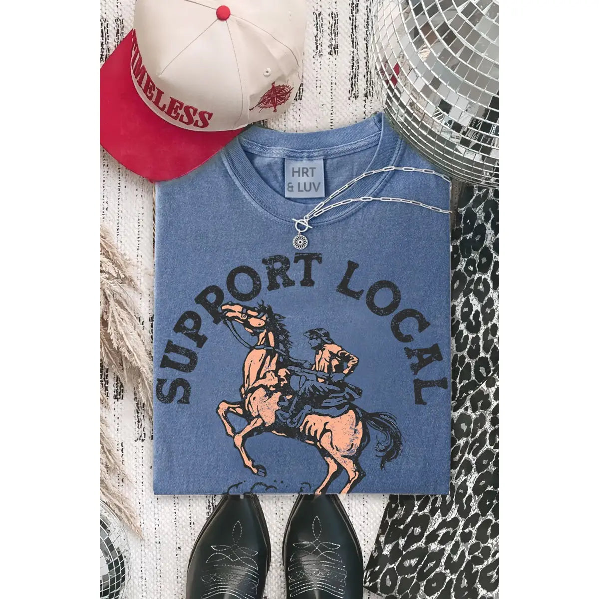 Support Local Cowboys Mineral Graphic Tee