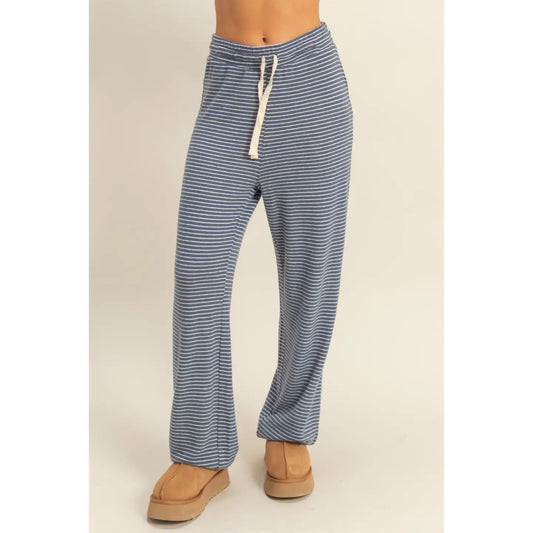 Striped Drawstring Lounge Jogger Pants