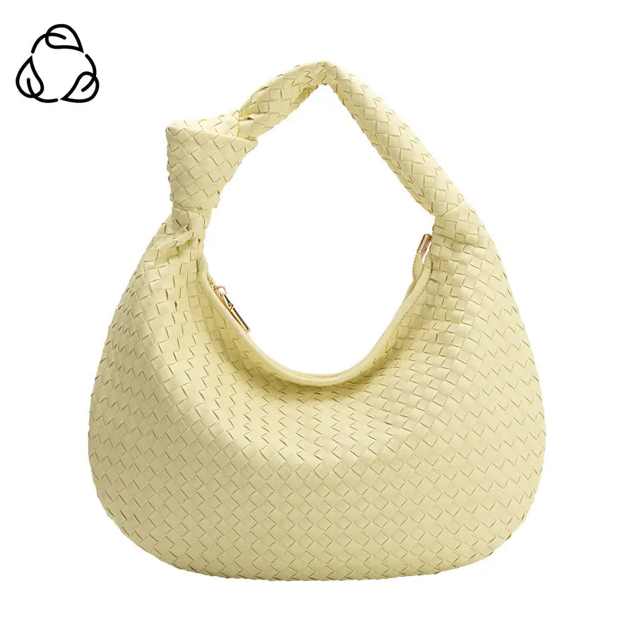 Brigitte Lemonade Recycled Vegan Shoulder Bag - Melie Bianco