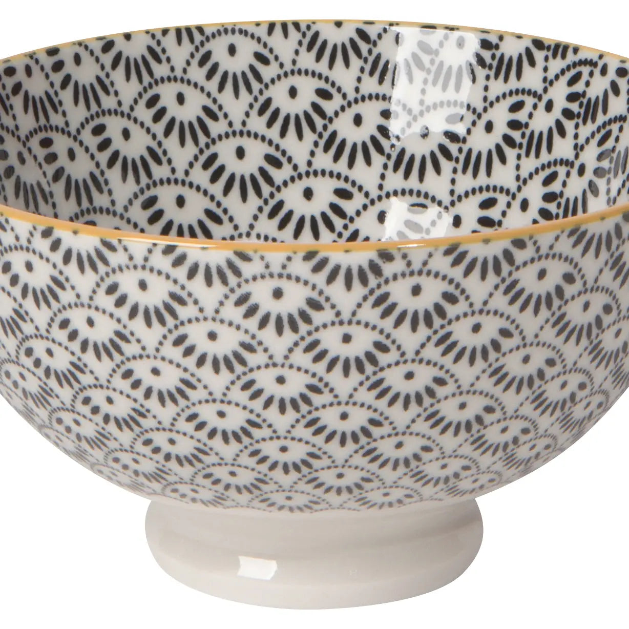 Dotted Scallop Stamped Bowl 4 Inch