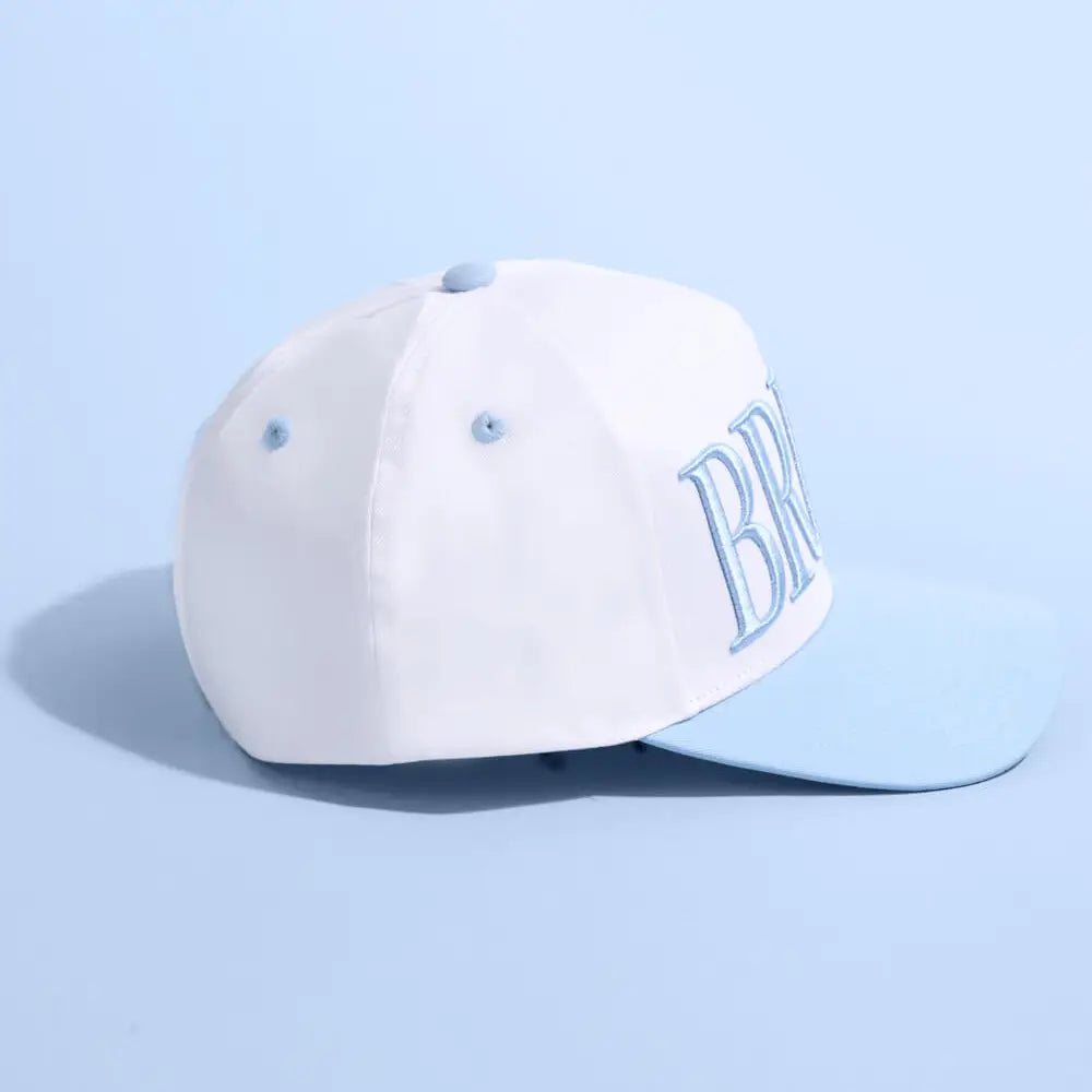 Something Blue Hat - Embroidered Hat, Bride Gift, Bachelorette