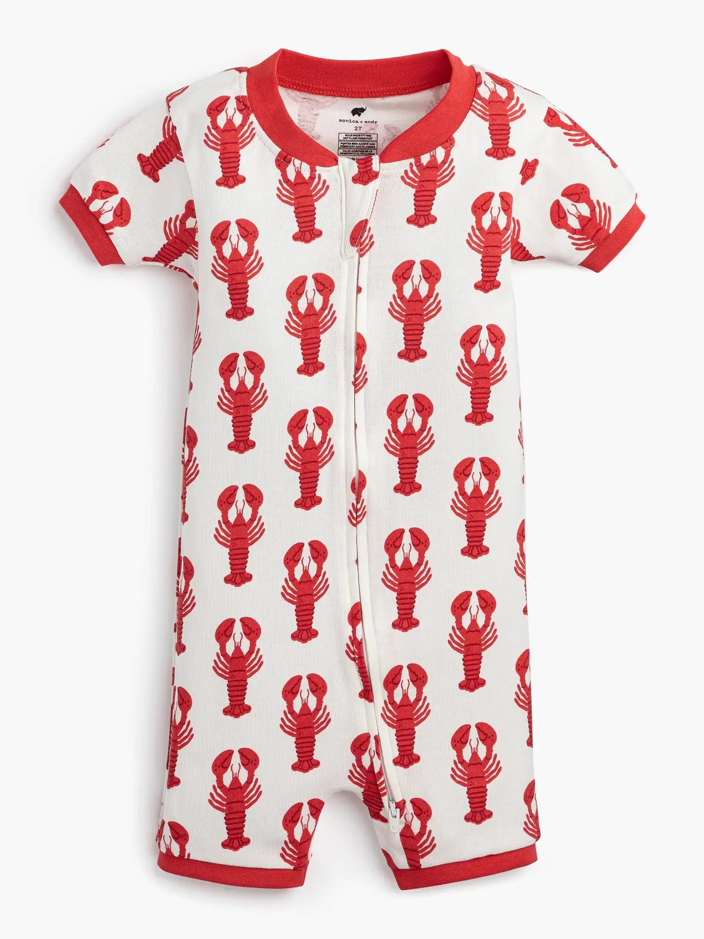 Lobster Baby Shorty Pajamas