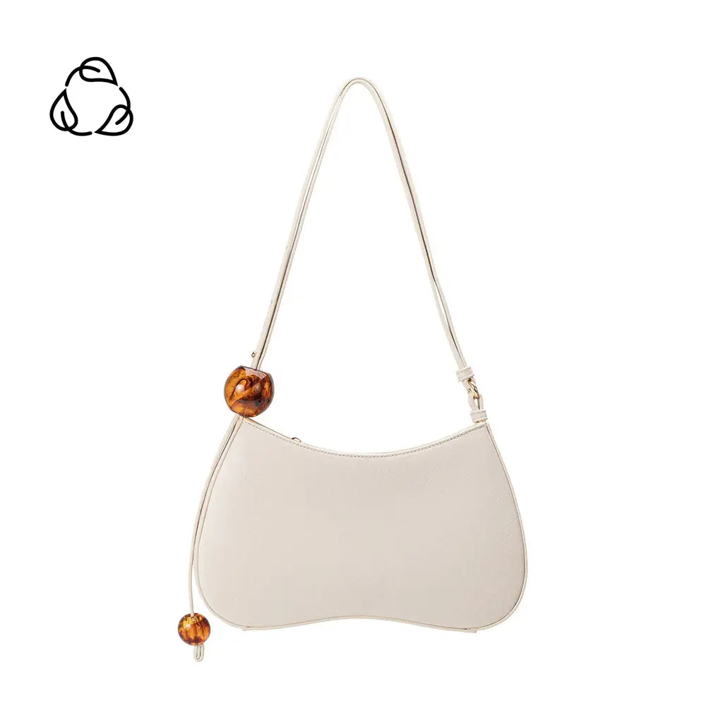Pilar Ivory Recycled Vegan Shoulder Bag