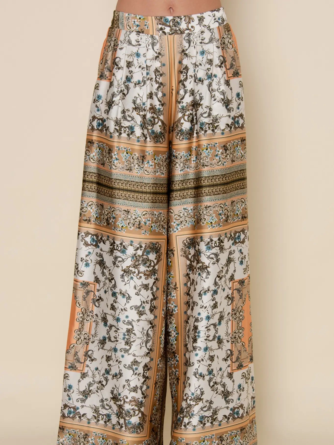 Retro Vintage Bandana Style Scarf Print PANTS