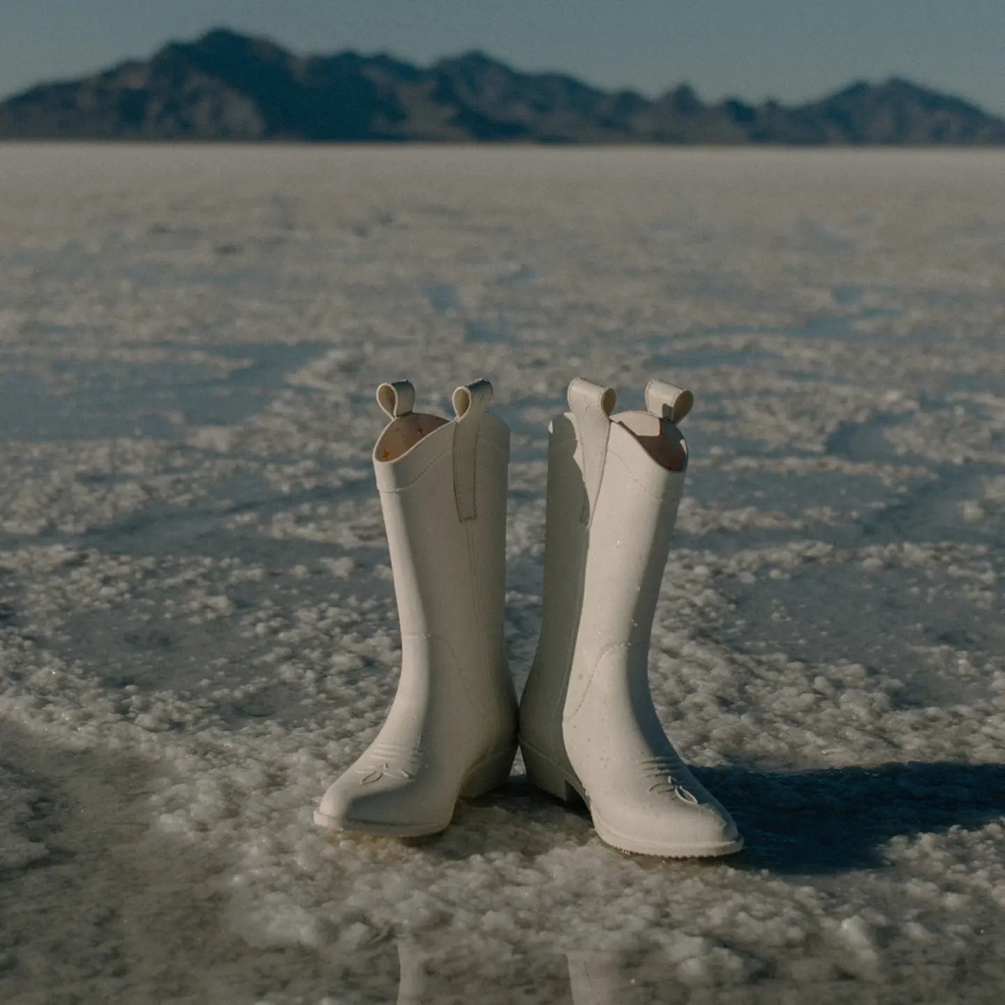 Bone White Adult All Weather Rubber Cowboy Boots