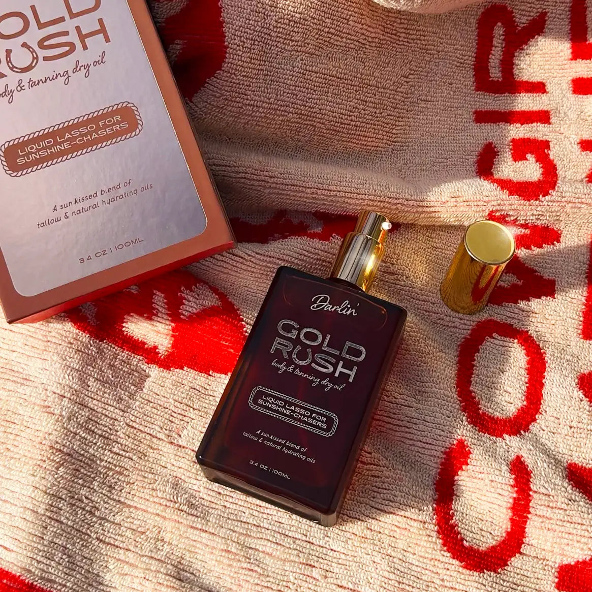 Gold Rush Body Oil – Tropical Coconut Vanilla Scented