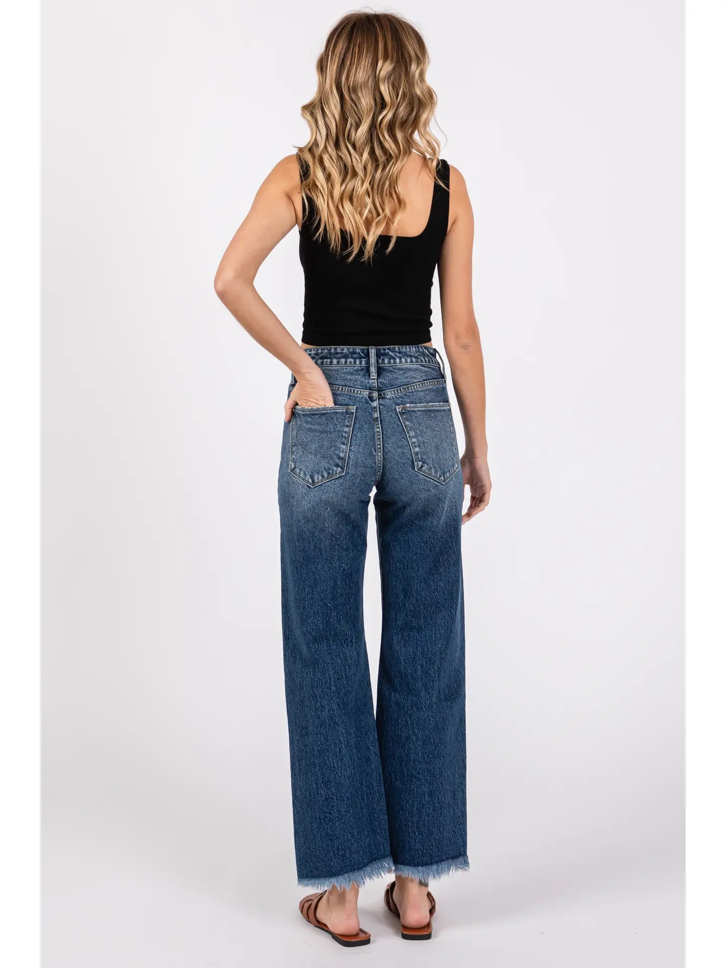 High Rise Comfort Stretch Vintage Wide Leg Jeans