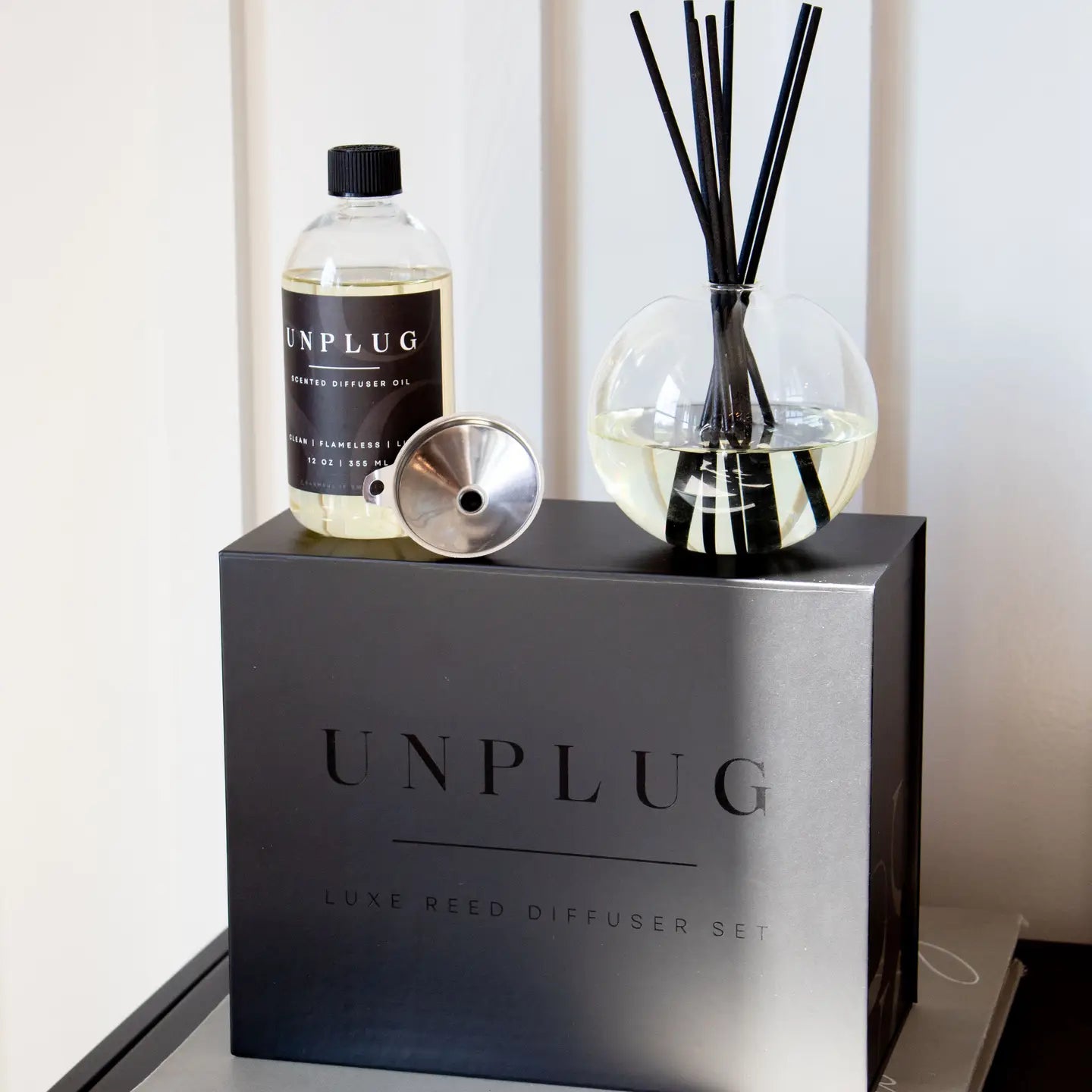 Luxe Reed Diffuser I Oil Diffuser Set Vanilla