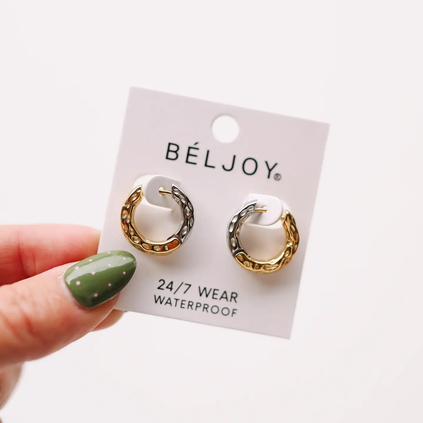Evie Mixed Metal Hoop Earrings