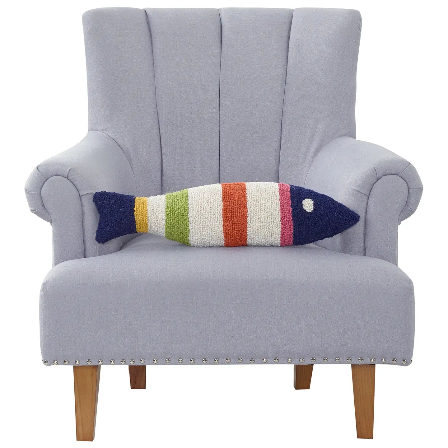 Shaped Picket Fish Hook Pillow