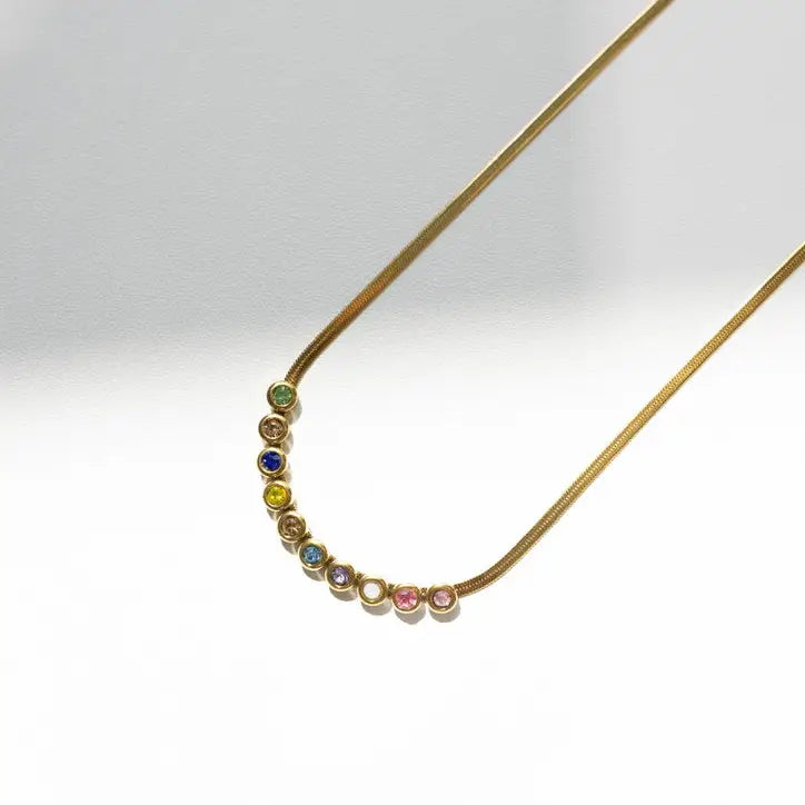 Jovie Colorful Crystal Necklace