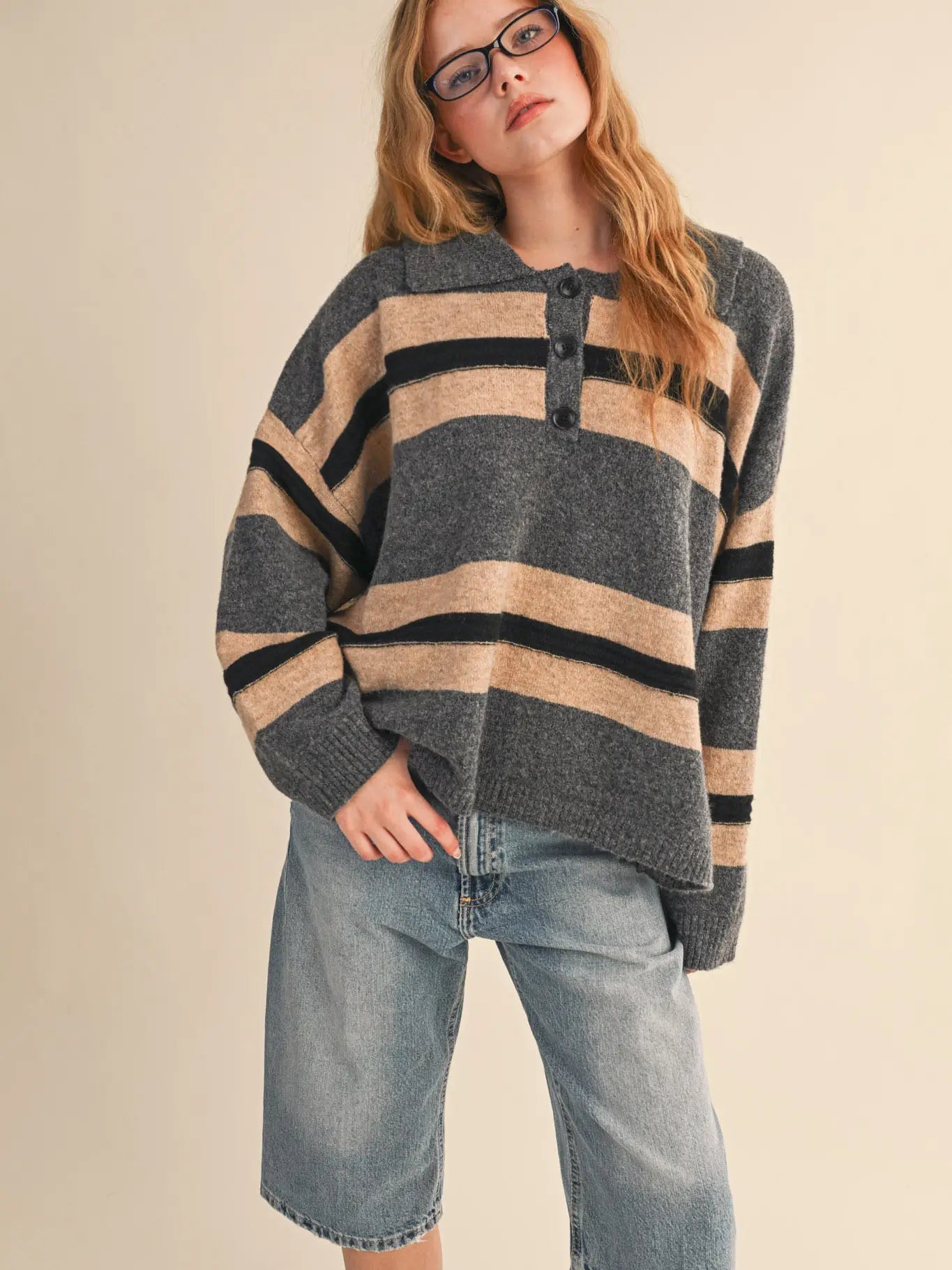 Striped Rugby Sweater