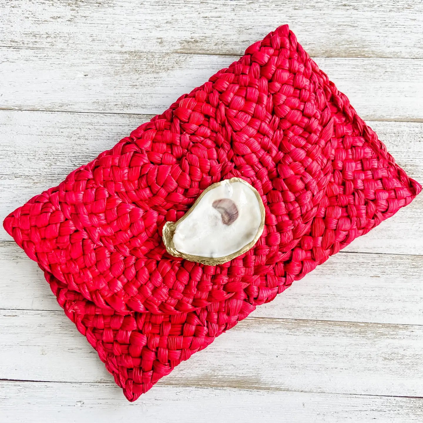 Red Oyster Clutch