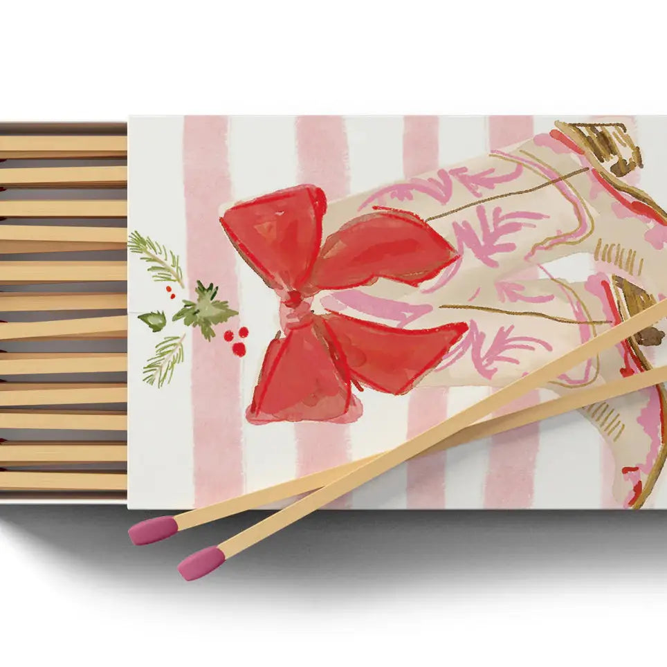 Pink Holiday Cowgirl Boots Matches- Christmas Kicks